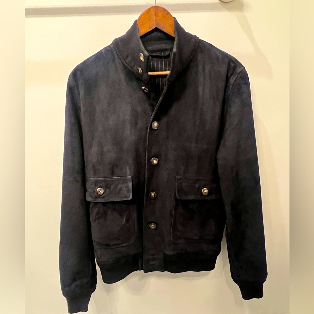 Valstar Valstarino Suede Bomber/flight Jacket - Medium